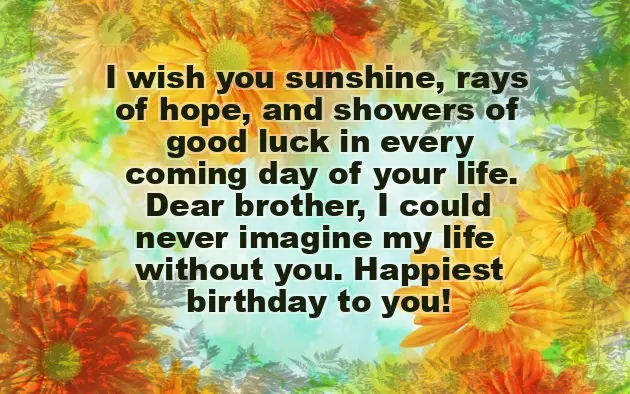 Birthday Wishes For A Caring Brother