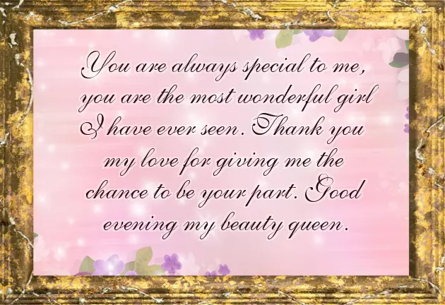 Good Evening Message