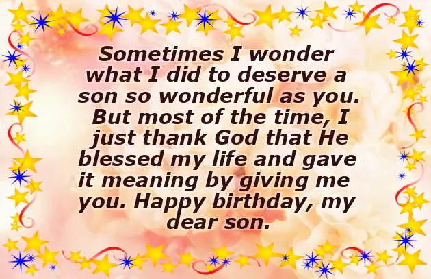 Birthday Wishes To Eldest Son