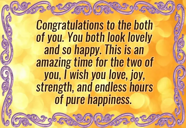 Congratulations And Wish You Both A Very Happy Married Life
