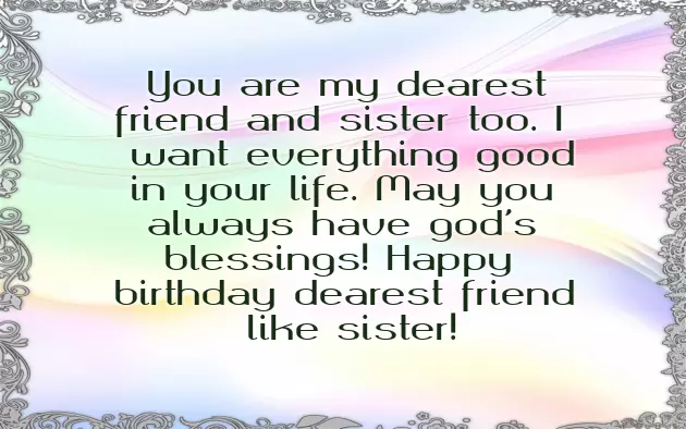 Birthday Wishes For Friend Come Sister