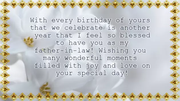 Birthday Wishes To Son In Law From Father In Law