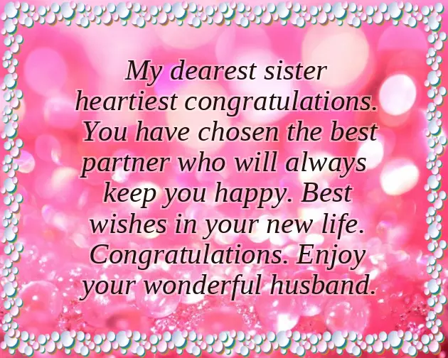 Quotes For Sister Wedding