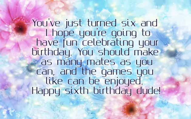 Happy Birthday Boy 6 Years Happy Birthday Boy 6 Years