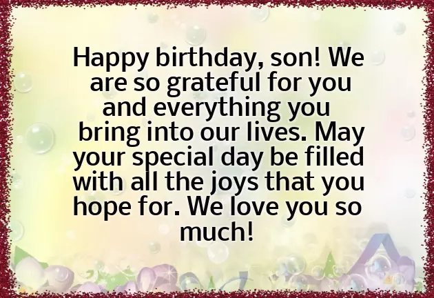 8Th Birthday Wishes For Son