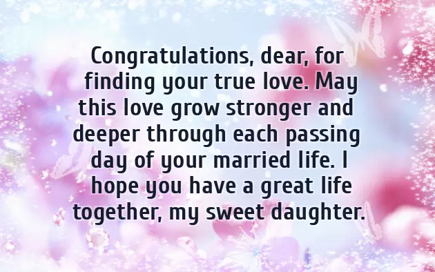 Daughters Wedding Wishes Daughters Wedding Wishes