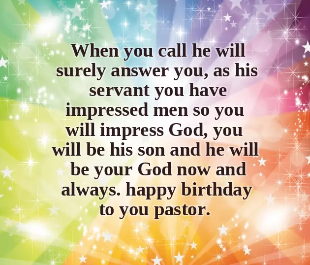 Birthday Wishes Pastor