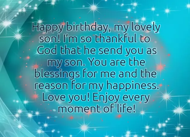 Birthday Wish For Little Son From Mom