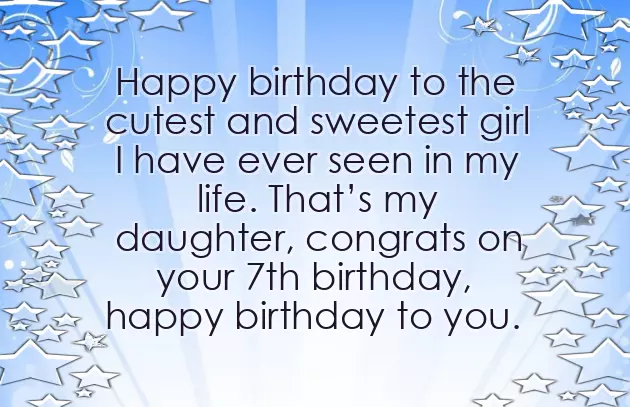 Happy 7Th Birthday To My Daughter Happy 7Th Birthday To My Daughter