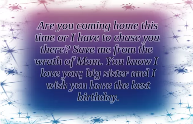 Birthday Wishes For Irritating Sister