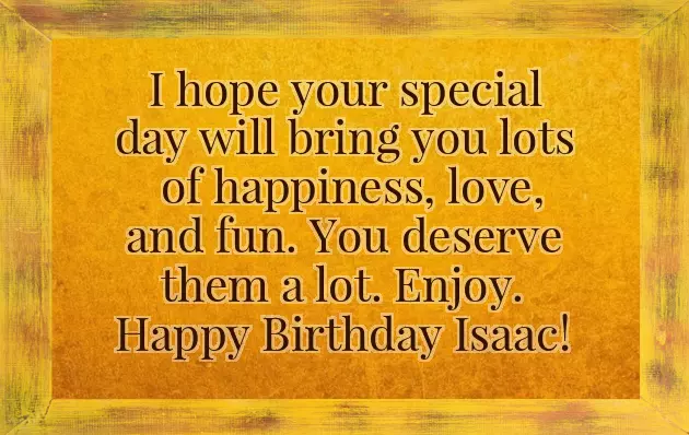 Isaac Happy Birthday Isaac Happy Birthday