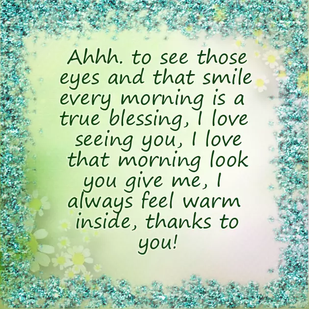 Good Morning Message To My Man