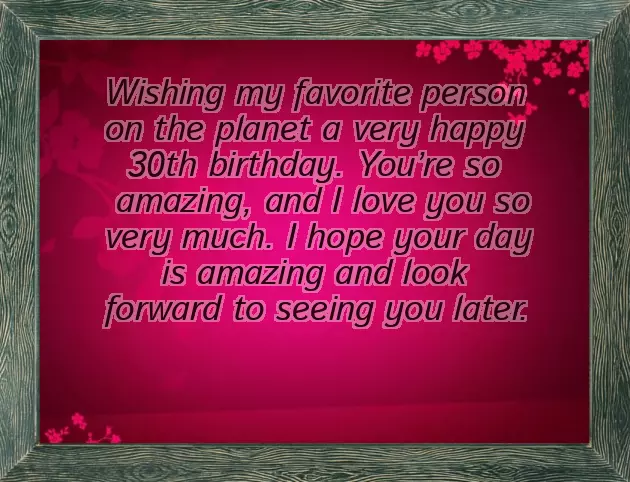 Birthday Wishes 30 Birthday Wishes 30