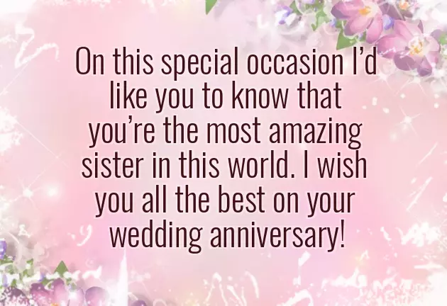 Happy Anniversary Message For Sister Happy Anniversary Message For Sister