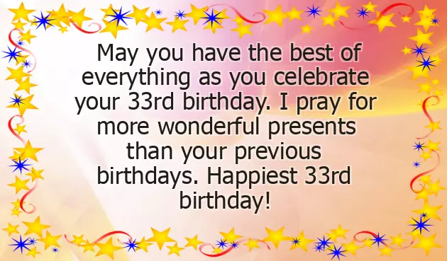Happy 33Rd Birthday Son