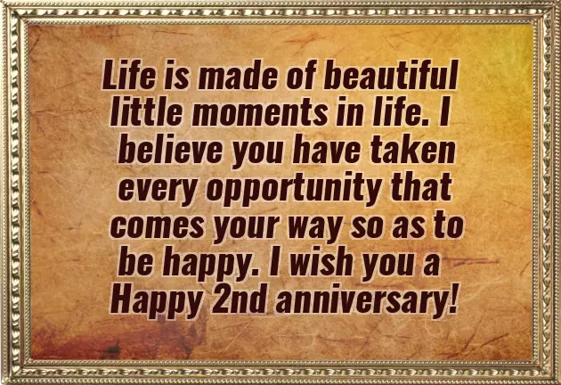2Nd Year Anniversary Message 2Nd Year Anniversary Message
