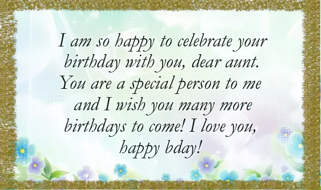 Happy Birthday Wishes For Aunty