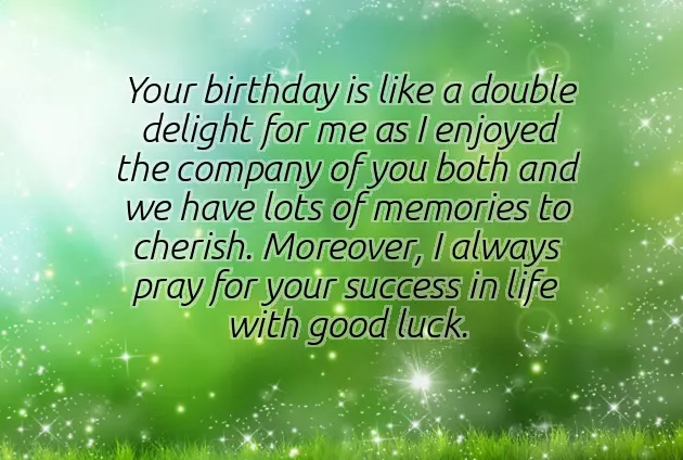 Birthday Wishes To Twin Boys