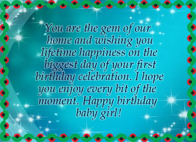 Sister Baby Birthday Wishes