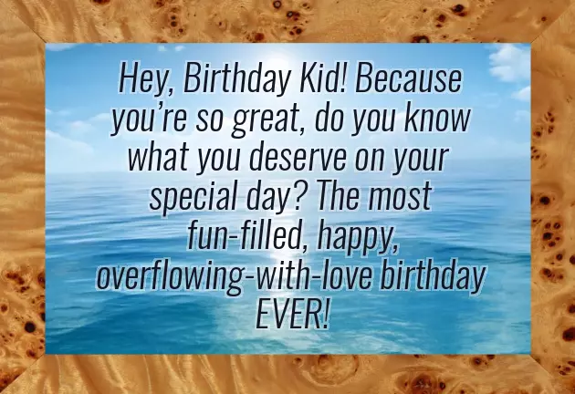Birthday Wishes For Kid Friend