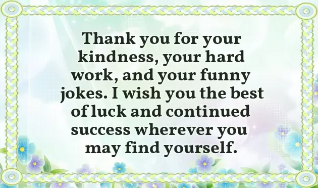 New Job All The Best Wishes