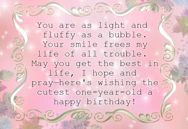 First Birthday Words First Birthday Words