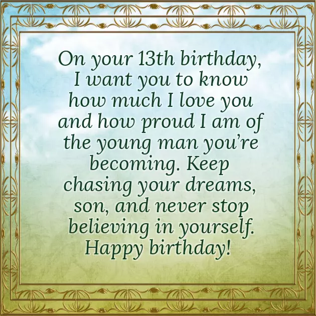 Happy Birthday Wishes For A 13 Year Old Granddaughter