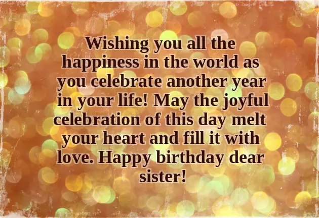 Happy Birthday Wife Sister