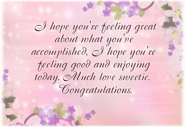 Congrats My Love Congrats My Love