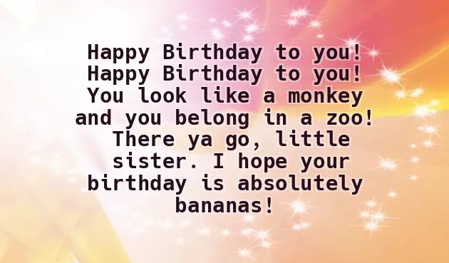 Birthday Caption For Younger Sister