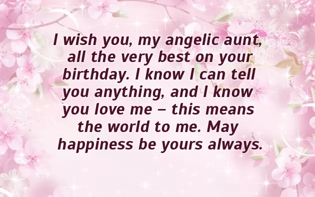 Happy Birthday Auntie Message Happy Birthday Auntie Message