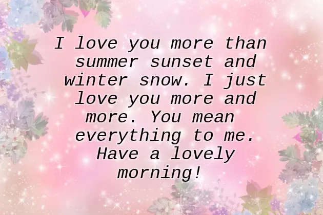 A Romantic Good Morning Message For Her A Romantic Good Morning Message For Her