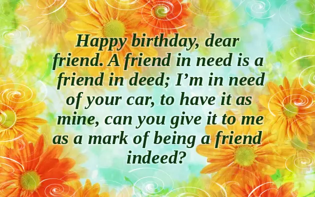 Birthday Wishes For Boy Best Friend Funny