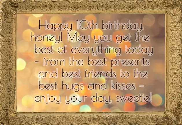 10Th Bday Wishes 10Th Bday Wishes