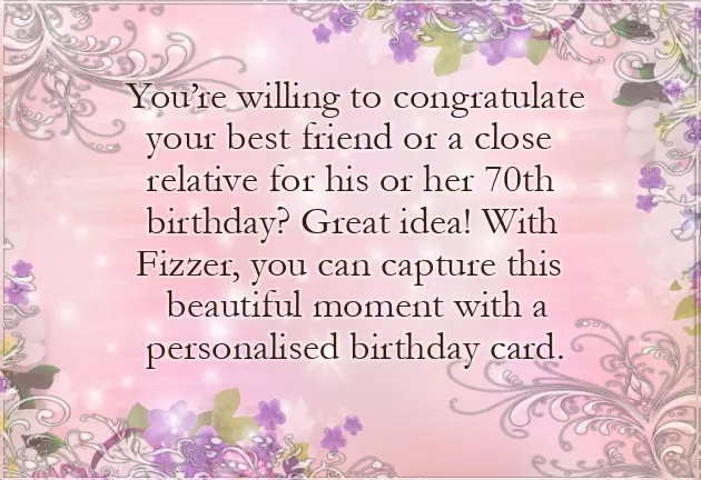 Happy 70Th Birthday Messages Happy 70Th Birthday Messages