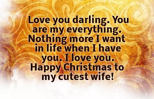 Christmas Wishes To My Wife
