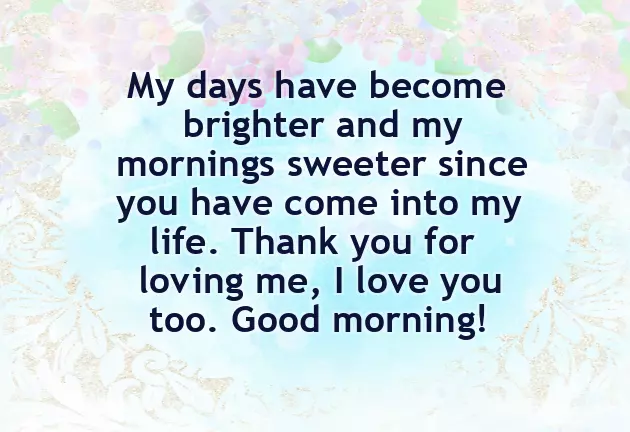 Morning Romantic Wishes