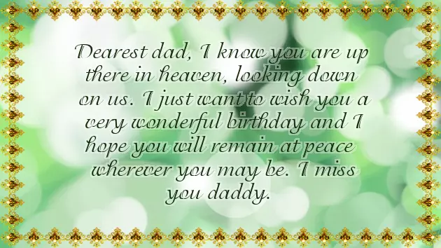 Birthday Wishes For Passed Away Dad Birthday Wishes For Passed Away Dad