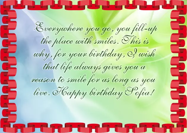 Happy Birthday To Sofia Happy Birthday To Sofia