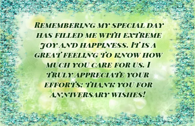 Thank You Message For Anniversary Wishes From Family Thank You Message For Anniversary Wishes From Family