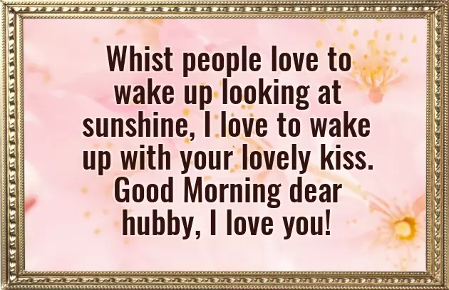 Good Morning Msg For Hubby