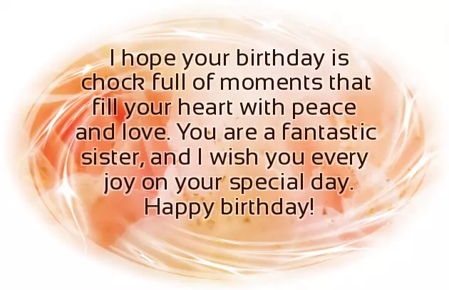 Best Wishes For Sister For Birthday