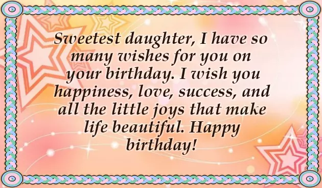 Happy Birthday Youngest Daughter