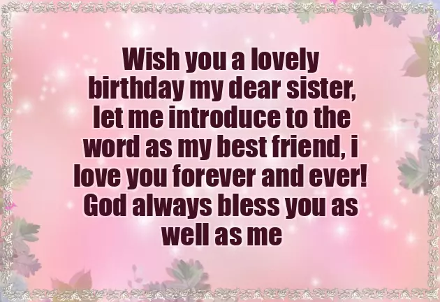 Best Happy Birthday Wishes Sister Best Happy Birthday Wishes Sister