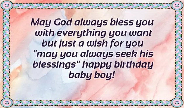 Happy Birthday Wishes To Little Boy