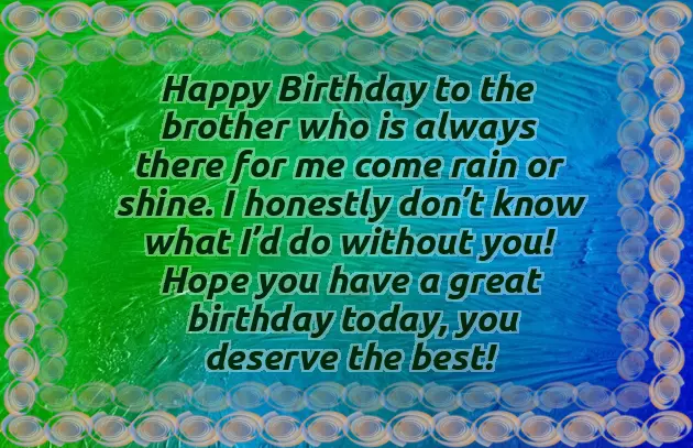 Birthday Wishes For Cool Brother