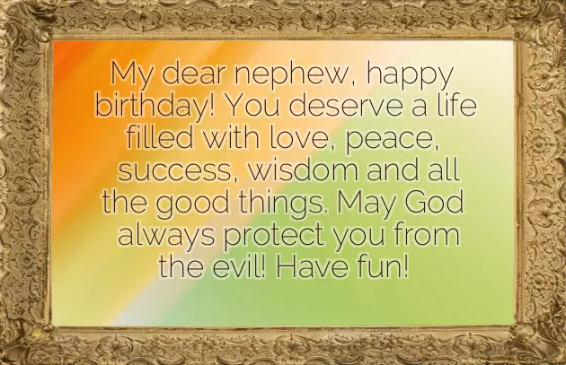 Happy Birthday To Young Nephew