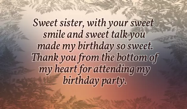 Thank You Message To Friends For Attending Birthday Party