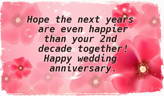 Decade Anniversary Wishes