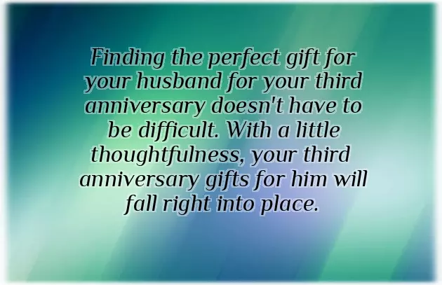 Third Anniversary Gift Third Anniversary Gift